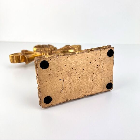 Vintage 11" Standing Cross Table Top Religious Christian Crucifix - Picture 8 of 10